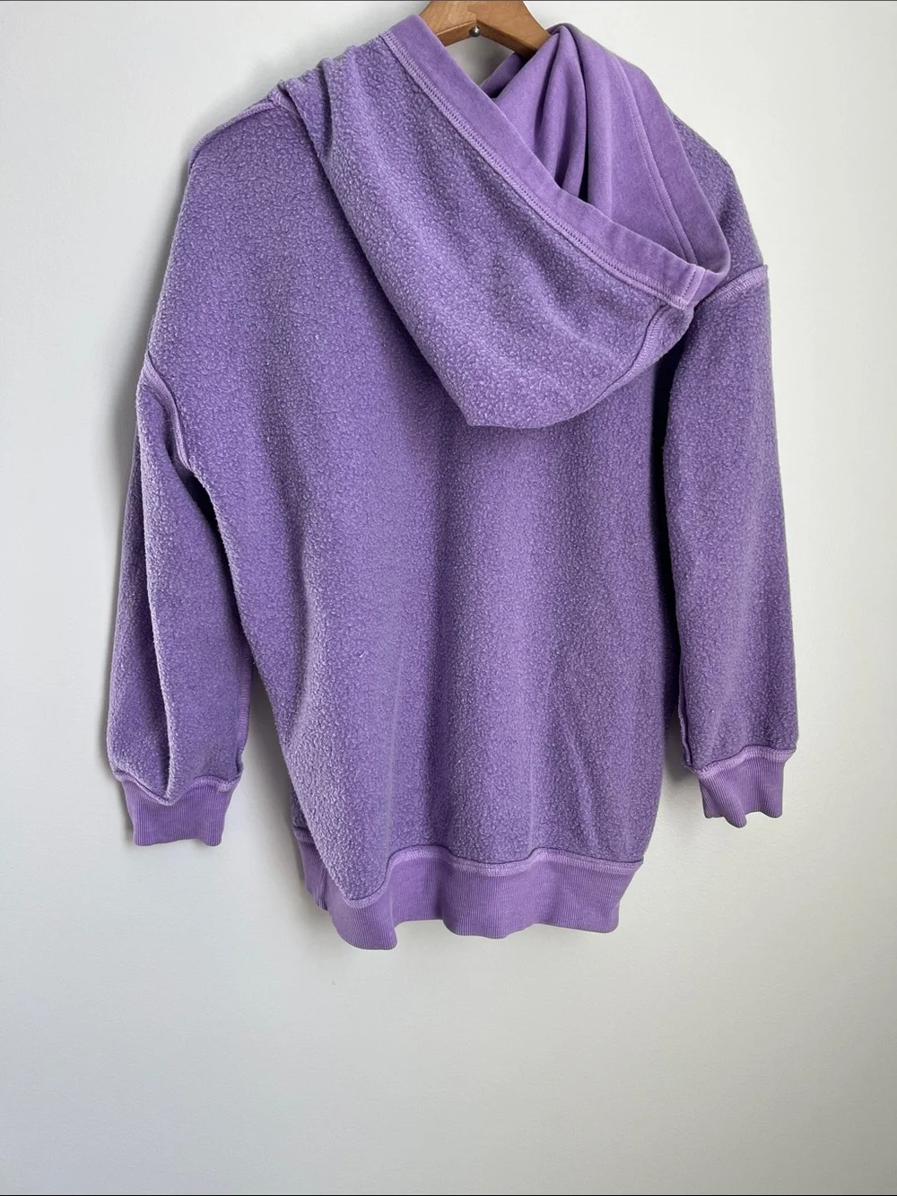 Old Navy | Kids Lavender Hoodie with Black Cherry Graphic Size M (8)